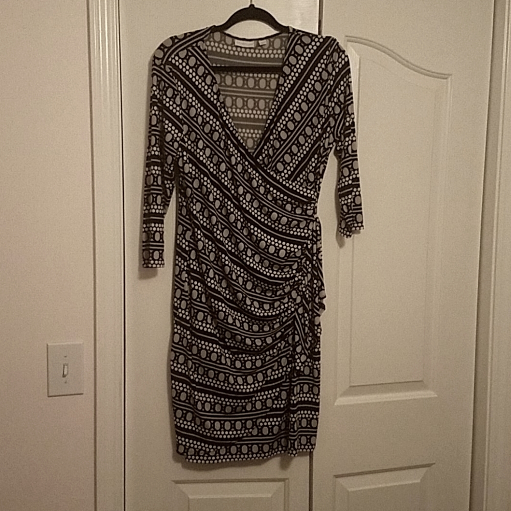 New york and company faux wrap dress